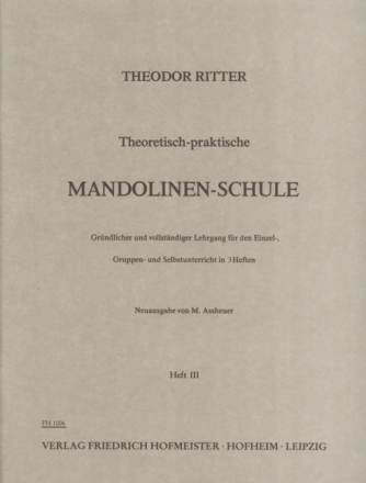 Theoretische praktische Mandolinenschule Band 3 (neue Ausgabe)