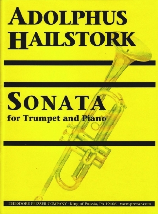 Adolphus Hailstork Sonata for Trumpet and Piano Trompete und Klavier Klavierauszug mit Solostimme