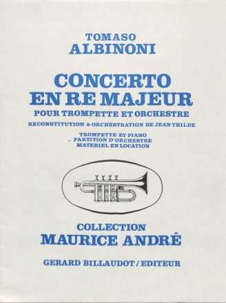 Concerto r� majeur pour trompette et piano