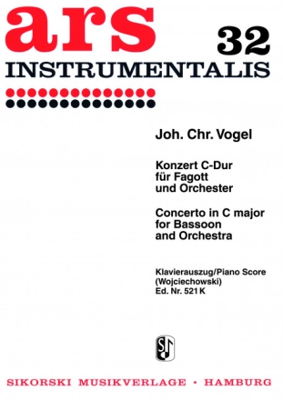 Konzert C-Dur f�r Fagott und Orchester f�r Fagott und Klavier