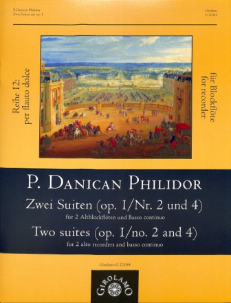 2 Suiten aus op.1, Nr.2 und 4 f�r 2 Altblockfl�ten und Bc Partitur und Stimmen (Bc ausgesetzt)