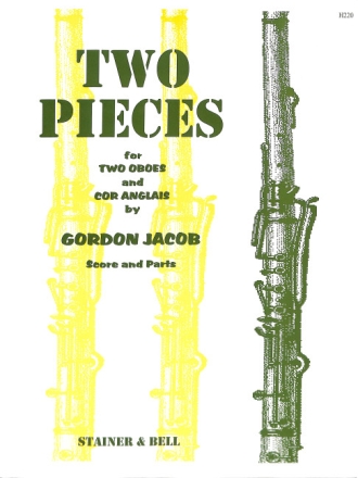 Two Pieces for 2 oboes and cor anglais score and parts