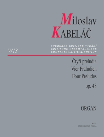 4 Pr�ludien op.48 vol.13: f�r Orgel