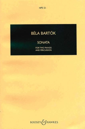 Sonata for 2 pianos and percussion study score