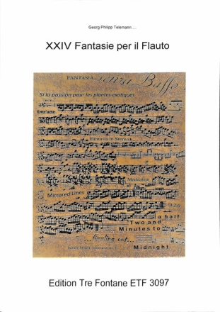 24 Fantasie per il Flauto f�r Fl�te Partitur und Faksimile