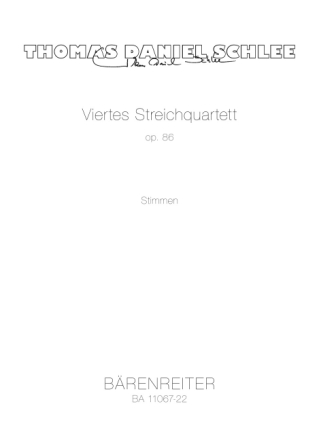 Viertes Streichquartett op.86 f�r 4 Streicher Stimmenset
