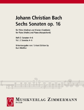 6 Sonaten op.16 Band 2 (Nr. 4-6) f�r Fl�te und Klavier