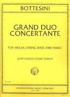 Grand Duo concertant for violin, string bass and piano