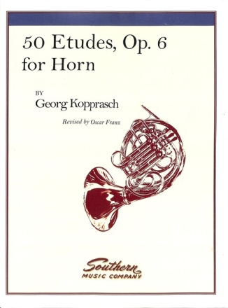 C. Kopprasch 50 ( Fifty ) Etudes, Op. 6 Horn buch