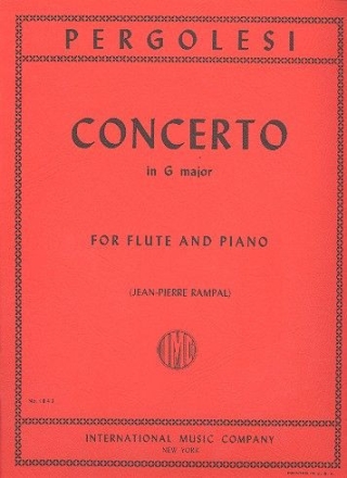 Concerto G major for flute and piano