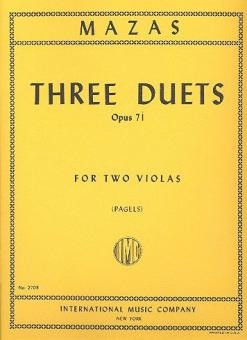 3 duets op.71 for 2 violas