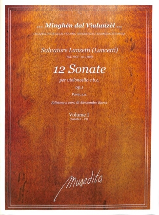 12 Sonate op. 1 per violoncello e b.c.