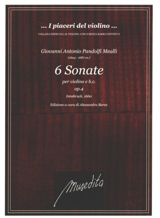 Pandolfi Mealli Violin Sonatas op.4 (Innsbruck, 1660)