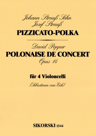 Pizzicato-Polka f�r 4 Violoncelli Stimmen