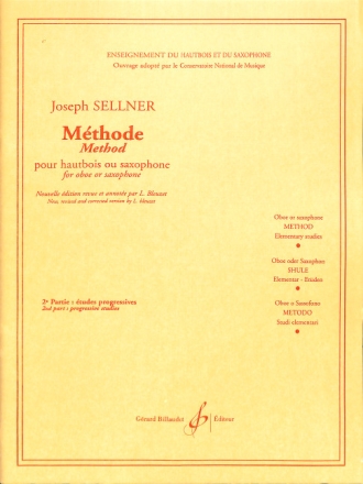 M�thode pour hautbois ou saxophone vol.2 �tudes progressives