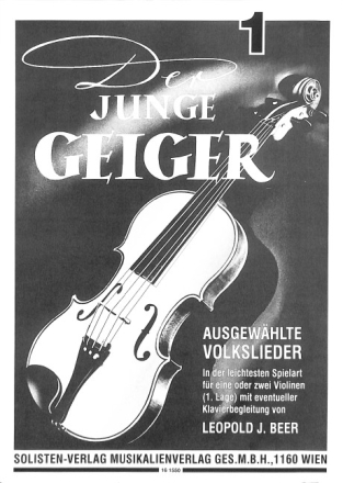 Der junge Geiger Band 1 f�r Violine 1 (und Violine 2)