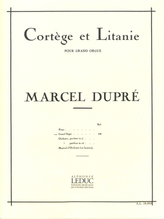 Cortege et litanie pour grande orgue