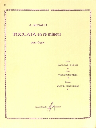 Toccata r� mineur op.108,1 pour orgue