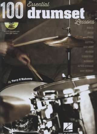 100 Essential Drumset Lessons (+Online Audio) f�r Schlagzeug