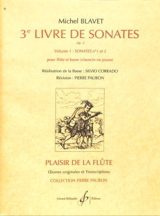 Livre 3 de sonates op.3 vol.1 (nos.1-2) pour fl�te et piano