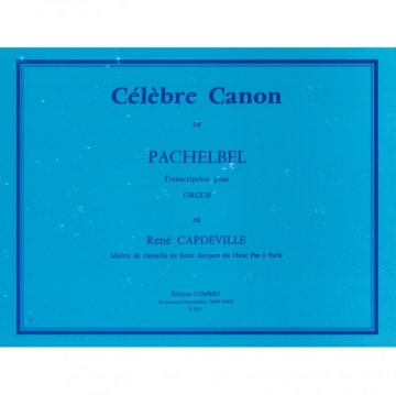 Celebre canon sur une basse obstinee pour orgue