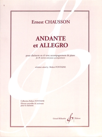 Andante et Allegro pour clarinette et piano