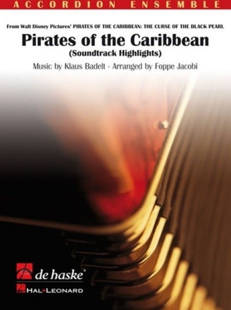 Pirates of the Caribbean for accordion ensemble score and parts