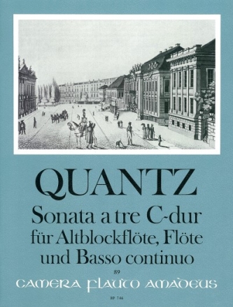 Triosonate C-Dur f�r Altblockfl�te, Fl�te (Violine) und Bc Partitur und Stimmen