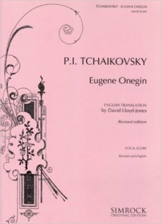 Eugen Onegin f�r Lyrical Secenes in 3 acts Klavierauszug (en/russ)