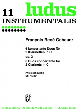 6 konzertante Duos op.2 f�r 2 Klarinetten in C Spielpartitur