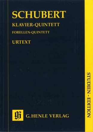 Quintett D667 oppost.114 f�r Klavier, Violine, Viola, Violoncello und Kontraba� Partitur