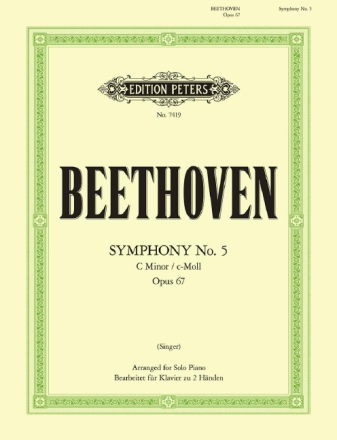 Symphony no.5 op.67 for piano solo