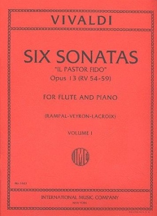6 Sonatas op.13 vol.1 (nos.1-3) for flute and piano