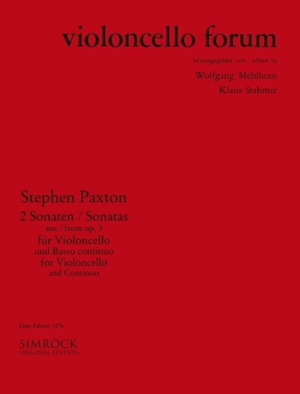 2 Sonaten aus op.3 f�r Violoncello und Bc