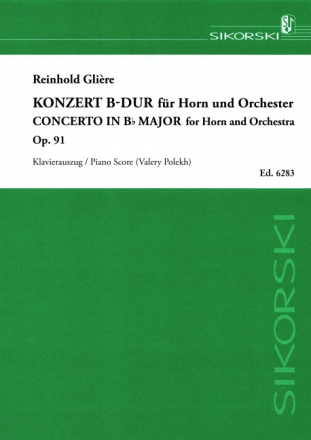 Concerto in B Major op.91 for Horn and Orchestra for horn and piano