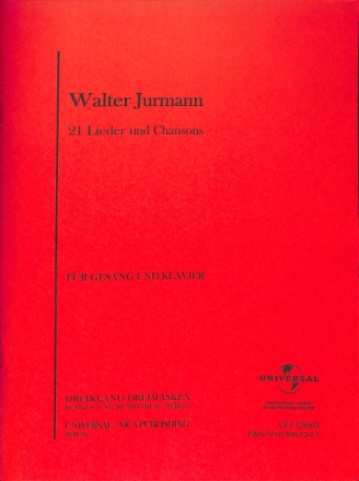 Walter Jurman: 21 Lieder und Chansons