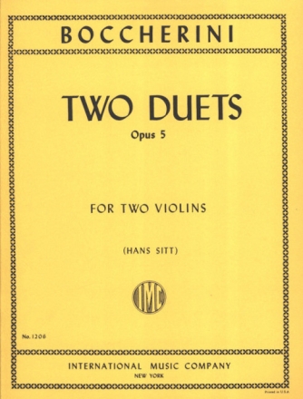 2 duets op.5 for 2 violins
