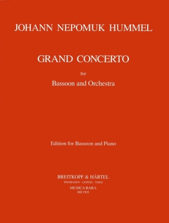 Grand concerto for bassoon and orchestra for bassoon and piano