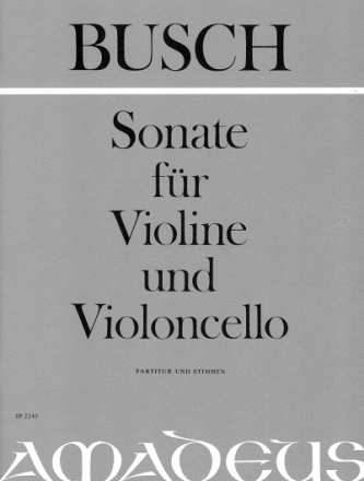 Sonate f�r Violine und Violoncello Partitur und Stimmen