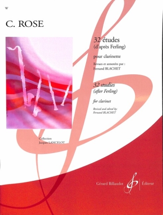 32 �tudes d'apr�s Ferling pour clarinet