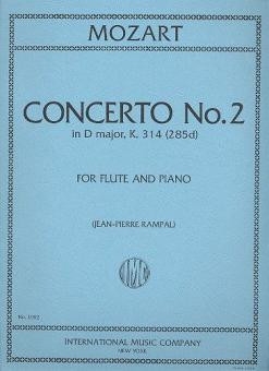 Concerto d Major KV314 No.2 flute and piano