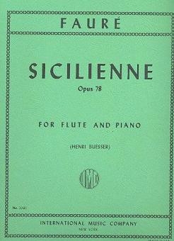 Sicilienne op.78 for flute and piano