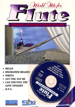 World Hits for flute (+CD) Original und Playbackversion mit Noten