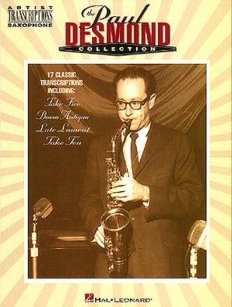 The Paul Desmond Collection: 17 classic transcriptions for altosax