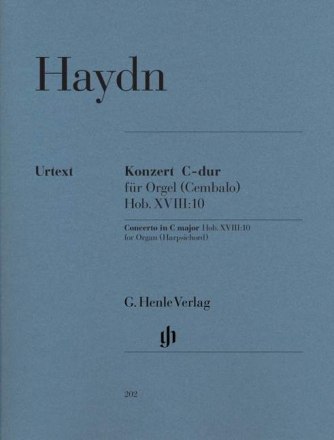 Konzert C-Dur Hob.XVIII:10 f�r Orgel und Streicher Partitur