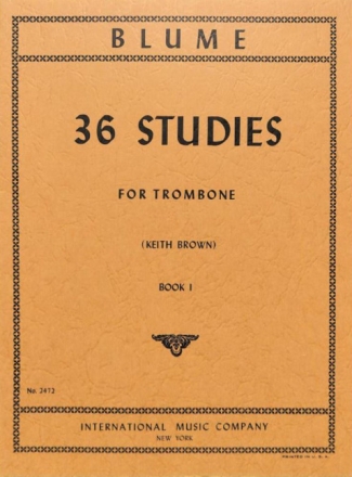 O. Blume, 36 Studi Vol. 1 (Brown) Trombone or Tuba