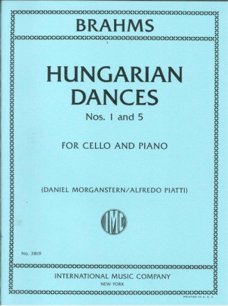 Johannes Brahms, Hungarian Dances CELLO UND KLAVIER