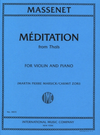 M�ditation from Tha�s for violin and piano