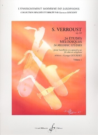 24 �tudes m�lodiques op.65 vol.1 (nos.1-24) pour hautbois ou saxophone