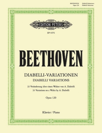 33 Ver�nderungen �ber einen Walzer von Anton Diabelli op.120 f�r Klavier